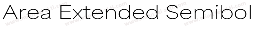 Area Extended Semibold字体转换